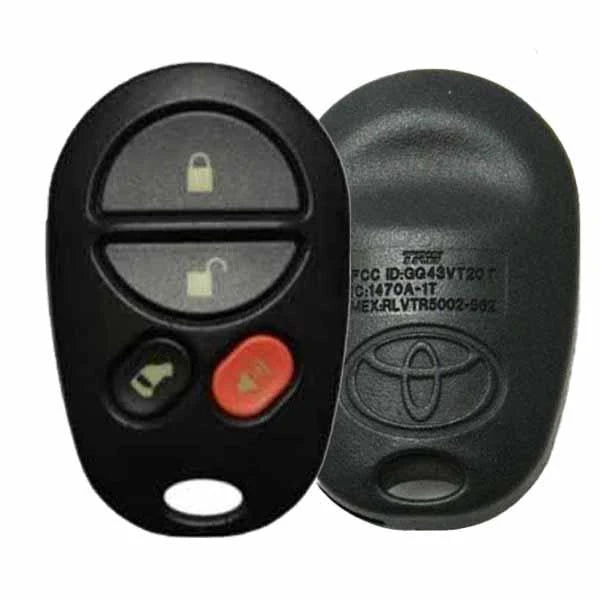 2004-2013 Toyota Sienna / 4-Button Keyless Entry Remote / PN: 89742-08100 / GQ43VT20T / OEM REFURB 2004-2013 Toyota Sienna / 4-Button Keyless Entry Remote / PN: 89742-08100 / GQ43VT20T / OEM REFURB